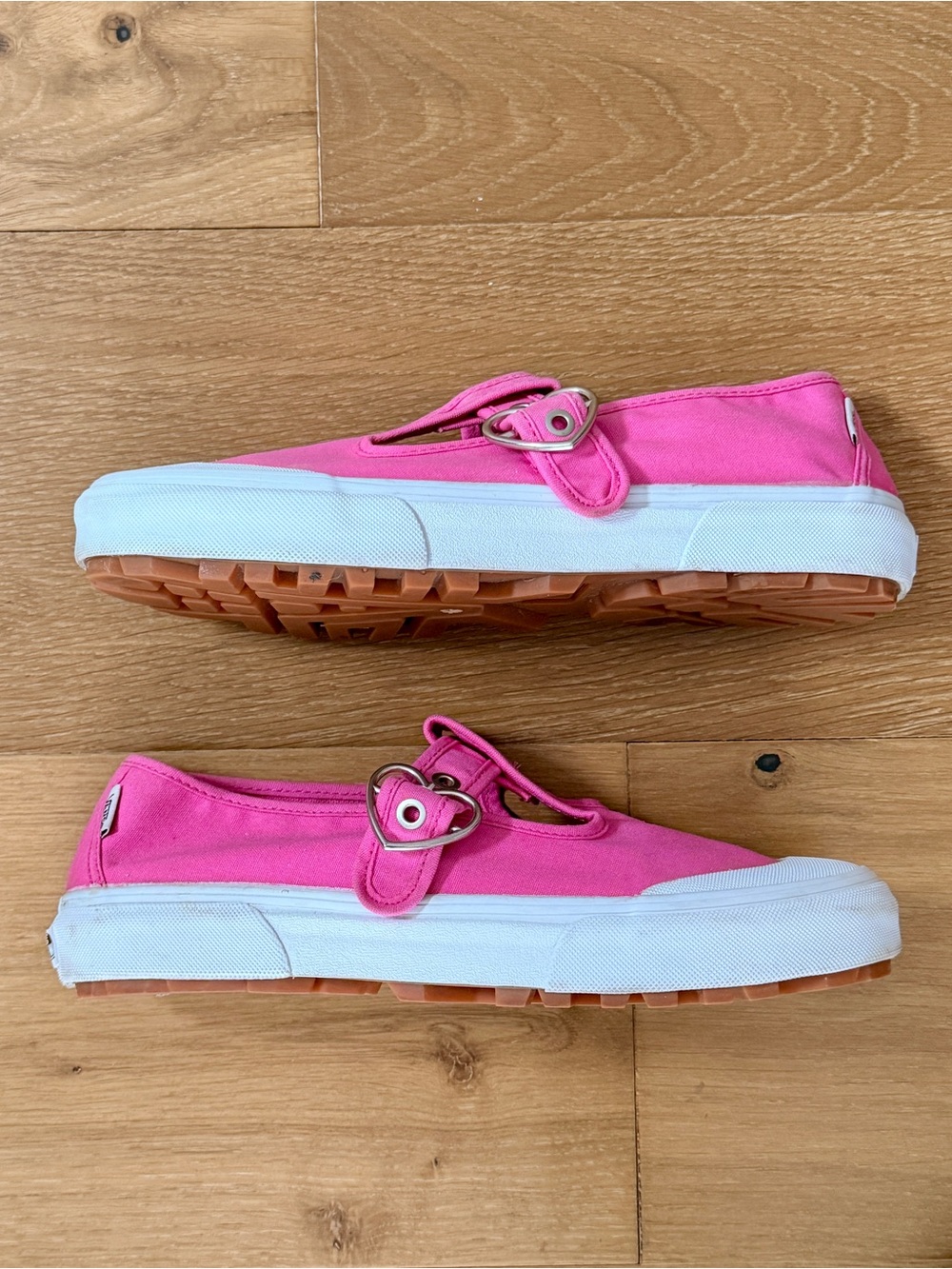 Vans Style 93 Mary Jane Hot Pink Canvas T-Strap Buckle Sneaker Women's 11 (est!) - Picture 3 of 10